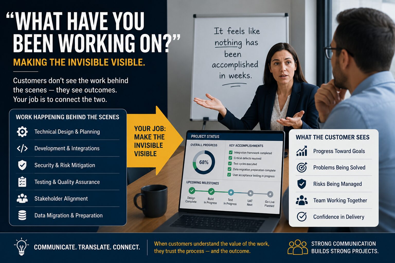 You are currently viewing “What Have You Been Working On?” — Handling the Customer Who Thinks Nothing Is Happening