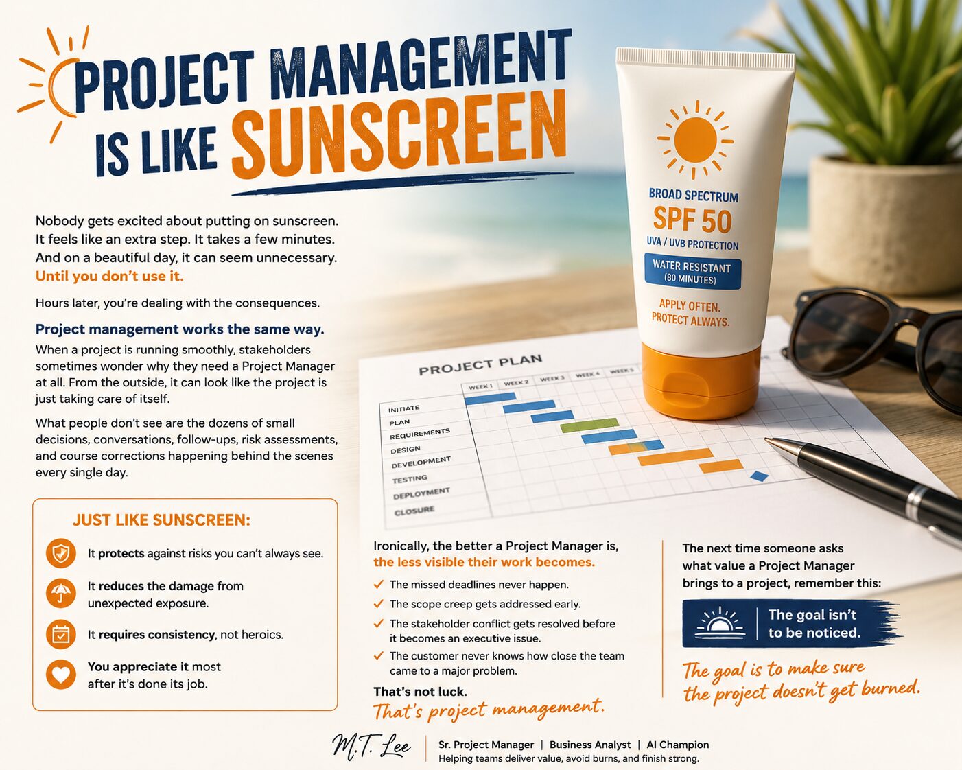 You are currently viewing Project Management Is Like Sunscreen
